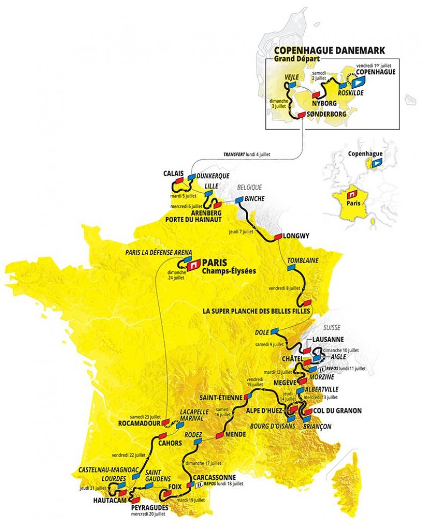 Parcours du Tour de France 2022